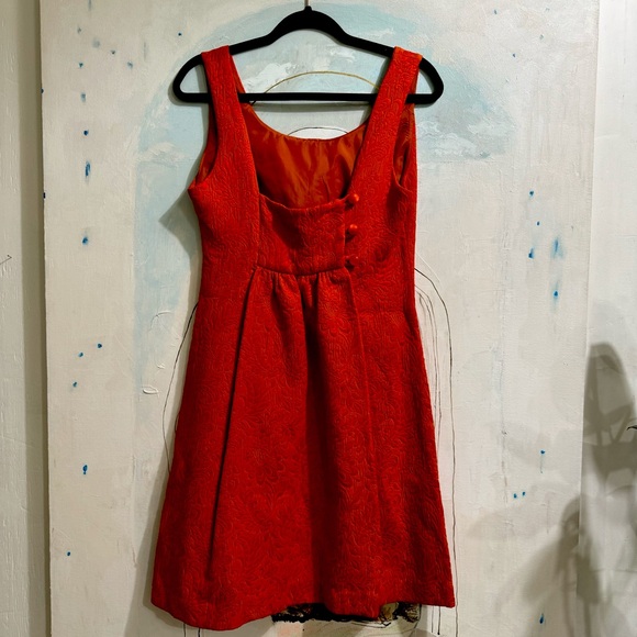 What Comes Around Goes Around for Anthropologie / Orange Shift Dress / size 6 - Picture 5 of 8